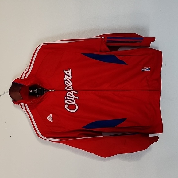 Authentic NBA Adidas Los Angeles Clippers Men's Zip Up Jacket - Picture 1 of 9